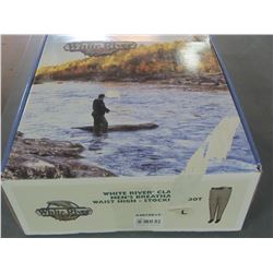 White River Mens Breathable waist high stocking foot waders/size large