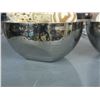 Image 2 : 2 Stainless Steel 8 inch Hammered Bowls filled with home décor