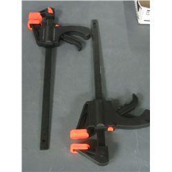 2 Ratcheting Bar Clamps 12 inch