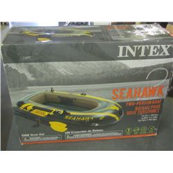 Intex SeaHawk 2 Person Boat / with pump / 2 paddles / 1 paddle pole is