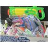 Image 1 : Huge new Lot of Pool Items / 6 Goggles / caps / Water Blaster / Water Shoes 7-8