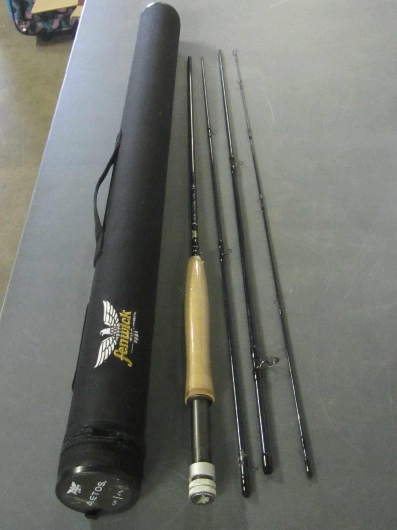 Fenwick Aetos Fly Rod with Case / 4 piece 9 foot 5 / 189.00 tag price