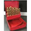 Image 1 : New 25 piece Wood Brad Point Drill Bits in metal case