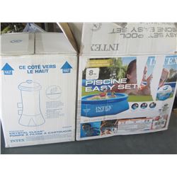 Intex Easy Set Pool 8 foot Pool & New Pump and extra Hoses