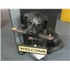 Image 1 : New Welcome Black Lab 12 inches high