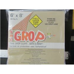 New 6 ft x 8 ft Drop cloth with grip/ gaurenteed gripping action