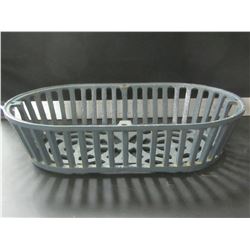 Heavy Cast Iron Basket / great for plant pots / 19" x 11" x 5"