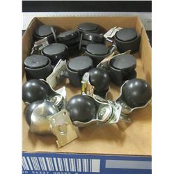 Flat full of 3 kinds of Castors / 5 of each / see pics