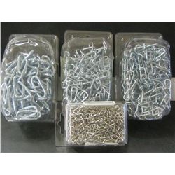 New Chain / 3 different sizes / 2- 15ft #1 chain twin loop /  2 other 10ft pieces