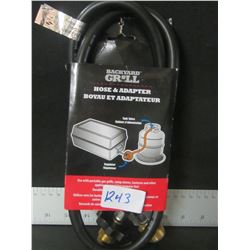 Backyard Grill Propane Hose & Adaptor