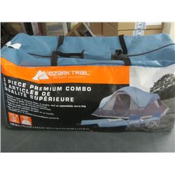 New 5 Piece Premium 6 Person Tent Combo / Tent - 2 sleeping bags - 2 chairs