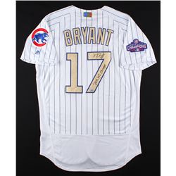 Kris Bryant Signed Cubs Majestic Authentic Jersey Inscribed "2016 WS Champs" (MLB  Fanatics Hologram