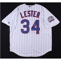 Jon Lester Signed Cubs "2016 World Series" Jersey (Schwartz COA)