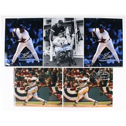 Lot of (5) Cecil Fielder Signed 8x10 Photos (Schwartz COA)