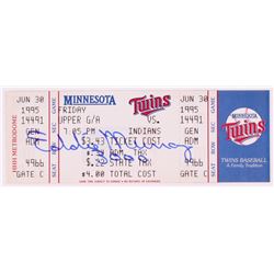 Eddie Murray Signed 1995 Twins vs. Indians Ticket Stub Inscribed "3000" (JSA COA)