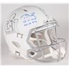 Image 1 : Tom Brady Signed LE Super Bowl 51 Custom Matte White ICE Authentic Proline Speed Helmet Inscribed "S