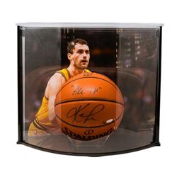 Kevin Love Signed LE NBA Game Ball Series Basketball Inscribed "All In" with Curve Display Case (UDA