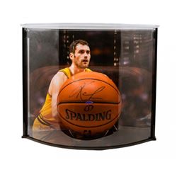 Kevin Love Signed NBA Game Ball Series Basketball with Curve Display Case (UDA COA)