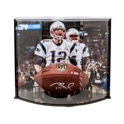 Tom Brady Signed "The Duke" NFL Official Game Ball with Curve Display Case (TriStar)