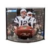 Image 1 : Tom Brady Signed "The Duke" NFL Official Game Ball with Curve Display Case (TriStar)