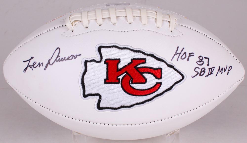 Len dawson signed football Clearance