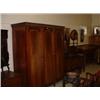 Image 1 : VICTORIAN INLAID MAHOGANY 6 PIECE BEDROOM SUITE COMPRISING 3 DOOR ROBE, DRESSING CHEST, BEDSIDE<b...