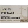 Image 3 : 1973-S KENNEDY HALF DOLLAR NGC PF67 CAMEO