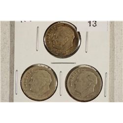 1952-P/D/S SILVER ROOSEVELT DIMES