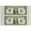 Image 1 : 2-2003-A $1 FRN'S LOW CONSECUTIVE SERIAL 'S UNC