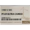 Image 3 : 1980-S KENNEDY HALF DOLLAR NGC PF69 ULTRA CAMEO