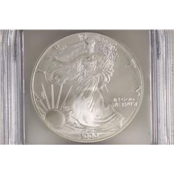 2000 AMERICAN SILVER EAGLE ICG MS69