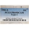 Image 3 : 1981-S TYPE I ROOSEVELT DIME PCGS PR69 DCAM