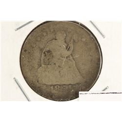1854-O SEATED LIBERTY QUARTER