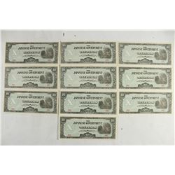 10 WWII JAPANESE GOVERNMENT PHILIPPINES 10 PESO