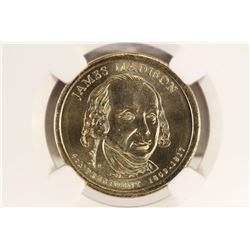 2007-D JAMES MADISON PRESIDENTIAL DOLLAR NGC