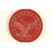 Image 2 : VINTAGE POKER CHIP LIGHT MAROON / WHITE ENGRAVED