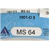 Image 3 : 1901-O MORGAN SILVER DOLLAR ANACS MS64