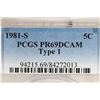 Image 3 : 1981-S TYPE I JEFFERSON NICKEL PCGS PR69 DCAM