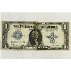 LARGE SIZE 1923 $1 SILVER CERTIFICATE BLUE SEAL