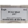 Image 3 : 1997 AMERICAN SILVER EAGLE PCGS MS69