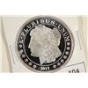 Image 1 : 1 TROY OZ .999 FINE SILVER PROOF ROUND 2015