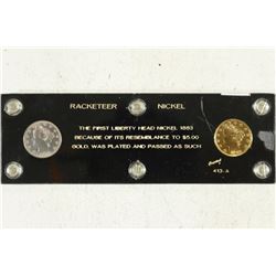 RACKETEER NICKEL SET THE 1ST LIBERTY "V" NICKEL
