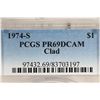 Image 3 : 1974-S IKE DOLLAR PCGS PR69 DCAM