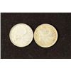 Image 1 : 1959 & 1968 CANADA SILVER 25 CENTS