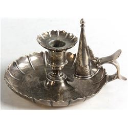 English Sterling Chamberstick with Snuffer
