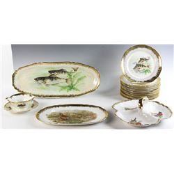 Limoges France Fish Service