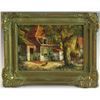 Image 2 : Piet V Beck Village Scenes Oil on Canvas