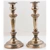 Image 2 : Pair of 18th C. Sheffield Silverplate Candlesticks