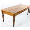 Image 6 : Oak Four Drawer Table with Parquetry Inlay