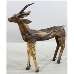 Carved Wooden Reindeer